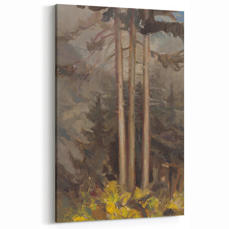 Modern Spruce Forest Wall Art - Abstract Contemporary Art Prints