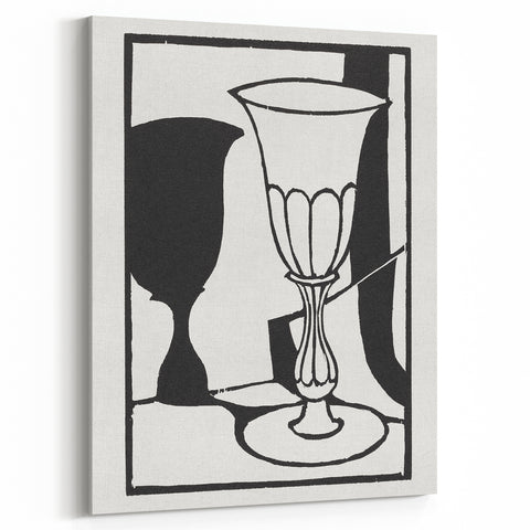 Modern Black and White Wall Art - The Cup by Roger Fry