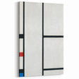 Modern Abstract Art Print - Mondrian's Red, Yellow, and Blue
