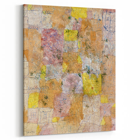 Suburban Idyll Wall Art - Abstract Modern Print by Paul Klee