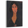 Abstract Modern Portrait - Modigliani Inspired Modern Wall Art Print