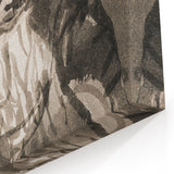 Modern Monochrome Sketch - Paul Klee-Inspired Abstract Wall Art
