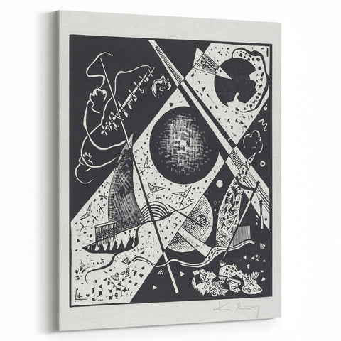 Wassily Kandinsky’s Kleine Welten VI - Abstract Monochrome Wall Art