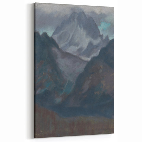 Modern Wall Art - Abstract Mountain Landscape in Contemporary Style