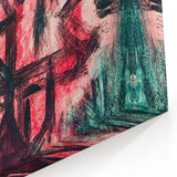 Modern Wall Art - Abstract Fire Clown in Vibrant Contemporary Style