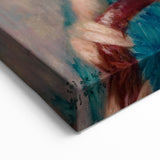 Modern Wall Art - The Brunette Portrait in Vibrant Impressionist Style