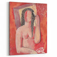 Modern Wall Art - Abstract Grooming Portrait in Warm Minimalist Style