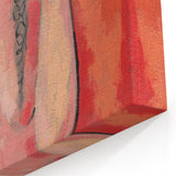 Modern Wall Art - Abstract Grooming Portrait in Warm Minimalist Style