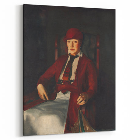 Modern Wall Art - Portrait of Mrs. Chester Dale in Rich Impressionist Style