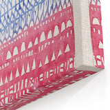 Modern Wall Art - Abstract Old City in Vibrant Geometric Patterns
