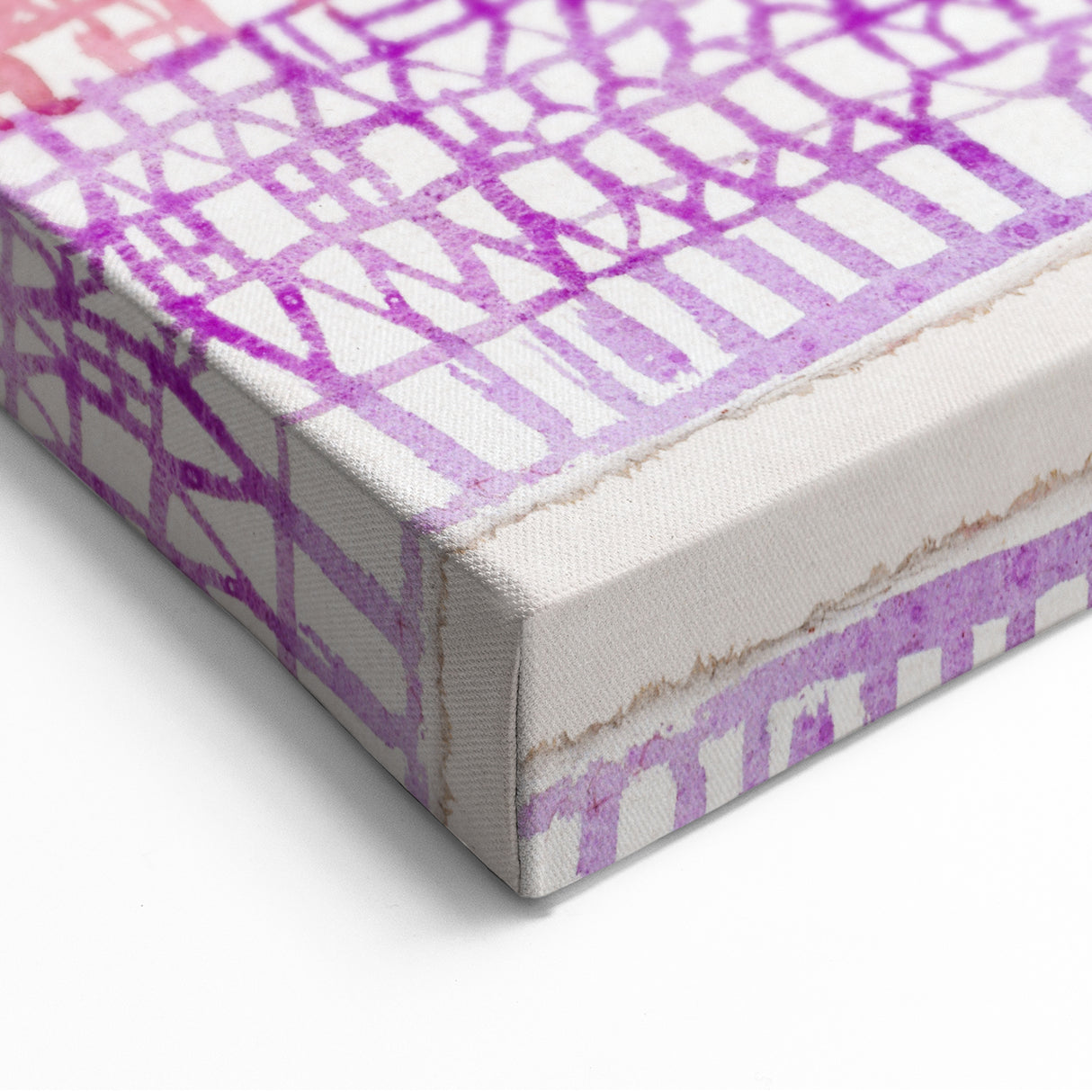 Modern Wall Art - Abstract Old City in Vibrant Geometric Patterns