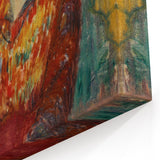 Modern Wall Art - Woman in Red Blouse with Tulips by Glackens