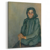 Modern Wall Art - Old Age by Konštantín Bauer in Subdued Greens