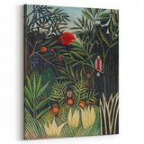 Monkeys and Parrot in the Virgin Forest by Henri Rousseau