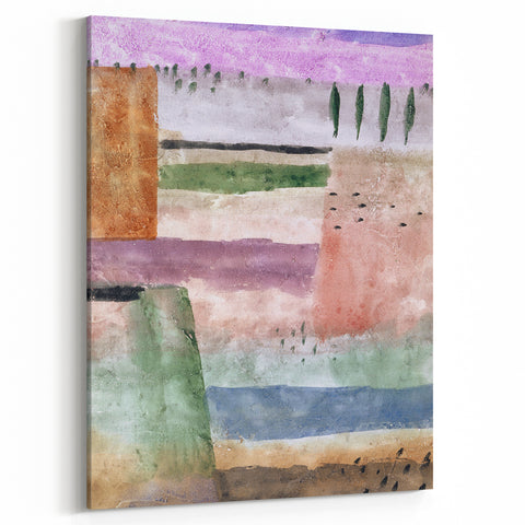 Modern Landscape Wall Art - Abstract Contemporary Poplar Design Print