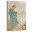 Modern Figurative Wall Art - Elegant Abstract Woman in Pastel Hues