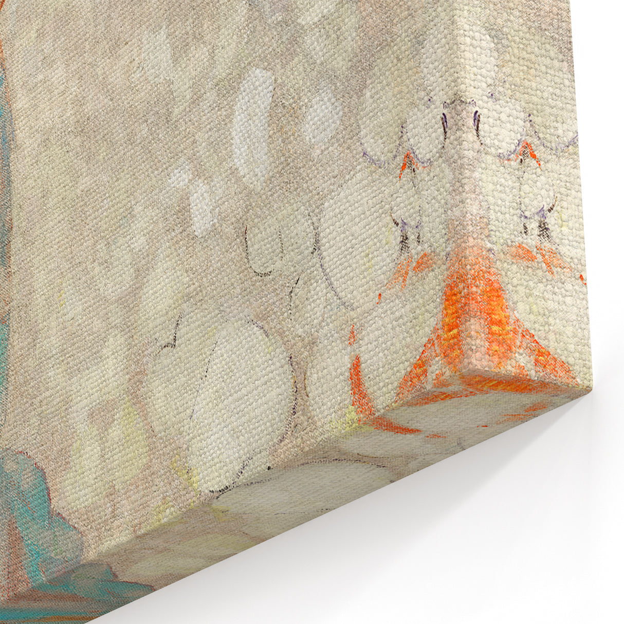 Modern Figurative Wall Art - Elegant Abstract Woman in Pastel Hues