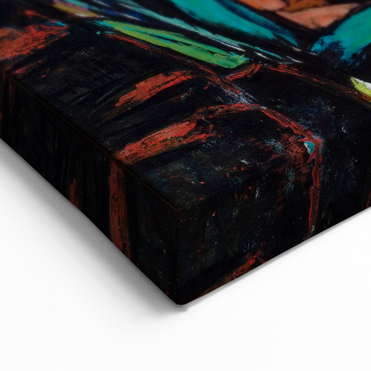 Modern Abstract Landscape Art - Bold Rocky Terrain Composition
