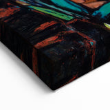 Modern Abstract Landscape Art - Bold Rocky Terrain Composition