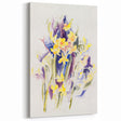 Modern Floral Wall Art - Watercolor Daffodils in Yellow & Purple