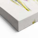 Modern Floral Wall Art - Watercolor Daffodils in Yellow & Purple