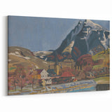 Expressionist Art Landscape – Abstract Mountain View Wall Decor