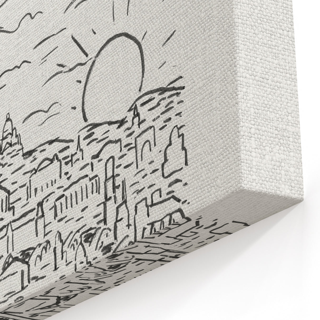 Black and White Expressionist Eiffel Tower Wall Art