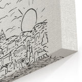 Black and White Expressionist Eiffel Tower Wall Art