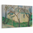 Expressionist Villa Painting – Tranquil Garden Wall Art