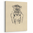 Expressionist Sketch of Christ – Black and White Wall Art