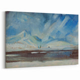 Expressionist Winter Landscape – Serene Snowy Wall Art