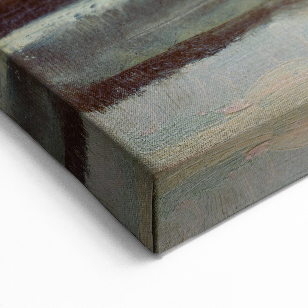 Expressionist Winter Landscape – Serene Snowy Wall Art