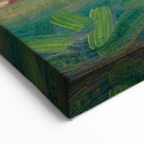 Expressionist Hunter Scene – Vibrant Abstract Wall Art