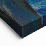 Expressionist Woman in Blue – Vibrant Figurative Wall Art