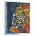 Expressionist Woman and Child – Vibrant Figurative Wall Art