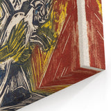 Expressionist Woman and Child – Vibrant Figurative Wall Art
