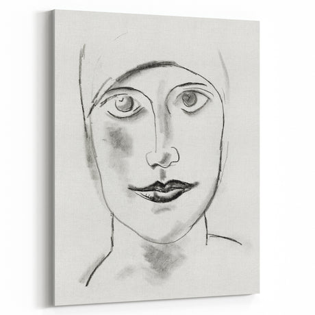 Expressionist Art - "Woman's Head" by Leo Gestel - Charcoal Portrait