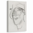Expressionist Art - "Woman's Head and Face" by Leo Gestel - Charcoal Abstract