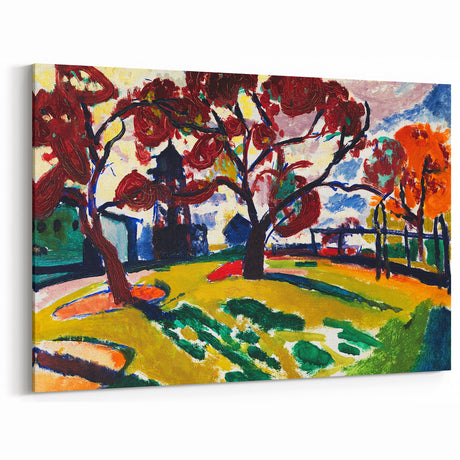 Expressionist Art - Winds by Henry Lyman Sayen - Colorful Landscape