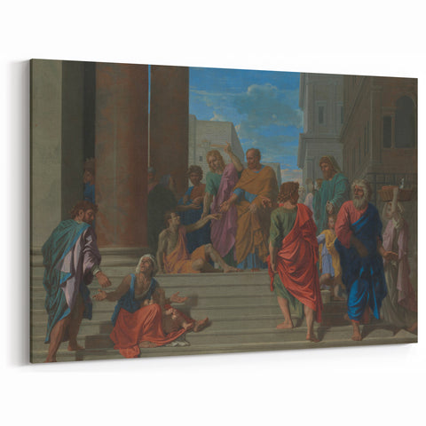 Baroque Art Scene with Classical Elegance - Antique Art Print
