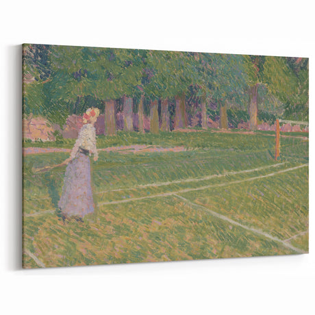 Baroque Art Elegant Garden Scene - Impressionist Baroque Art Print