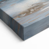 Tranquil Seascape Painting - Coastal Retreat Abstract Canvas Art