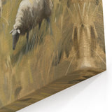 Sheep in Meadow Landscape - Scenic Canvas Prints for Rustic Homes