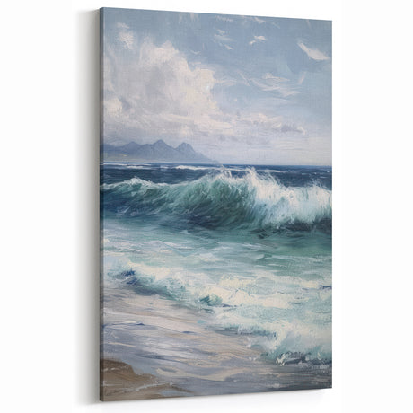 Ocean Wave Landscape - Coastal Canvas Prints for Home Decor