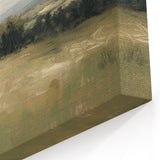 Golden Countryside Landscape Wall Art - Serene Nature Decor
