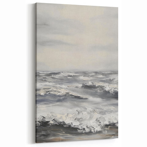 Panoramic Ocean Waves Landscape Wall Art - Nature Wall Decor