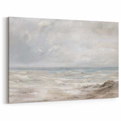 Coastal Serenity Beach Landscape Wall Art - Nature Wall Decor
