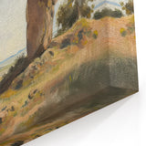 Rustic Rock Formation Landscape Wall Art - Nature-Inspired Decor