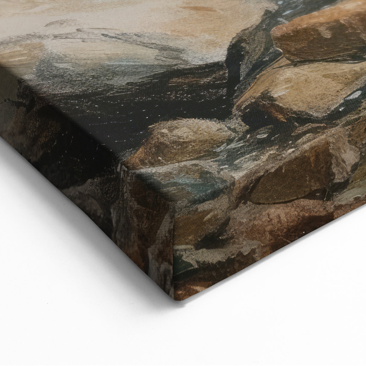 Coastal Cliffside Landscape Wall Art - Nature-Inspired Home Decor