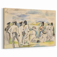 Modern Figurative Art - Abstract Group Scene Wall Decor